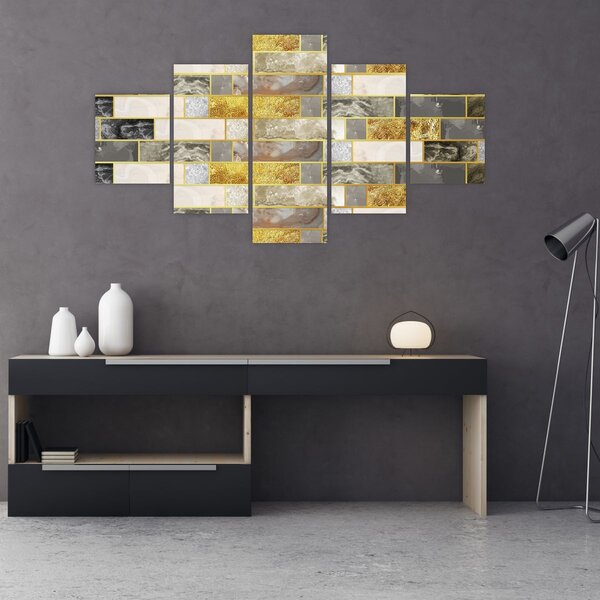 Obraz - Dekor s texturami (125x70 cm)