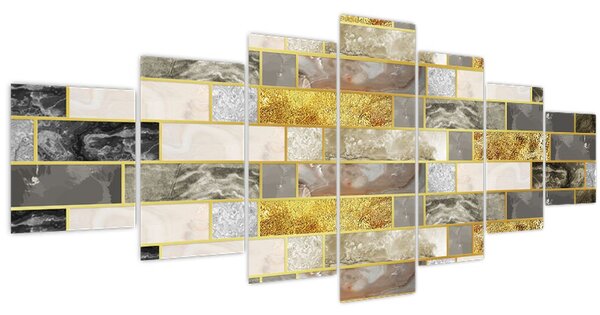 Obraz - Dekor s texturami (210x100 cm)