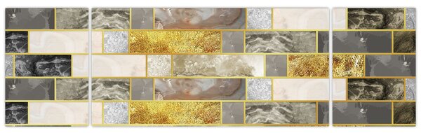 Obraz - Dekor s texturami (170x50 cm)