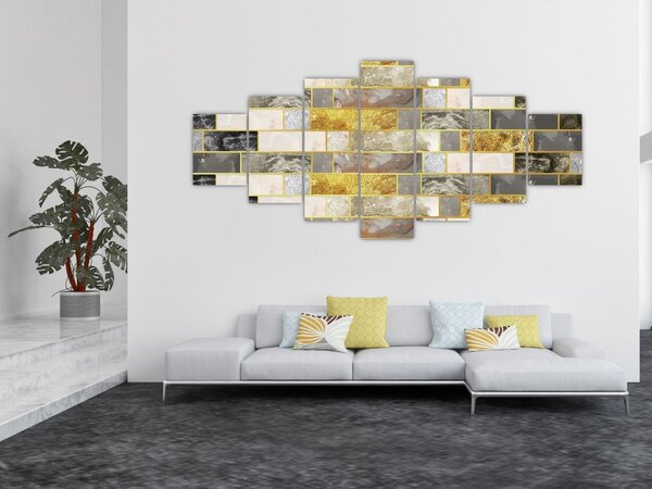 Obraz - Dekor s texturami (210x100 cm)