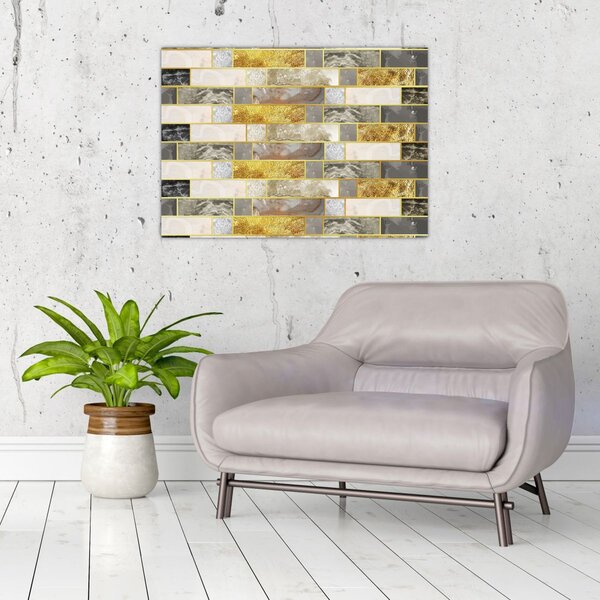 Obraz - Dekor s texturami (70x50 cm)
