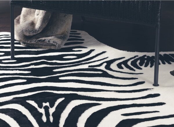 Skinnwille Home Collection Umělá hovězí kůže Victor, Zebra, 150x200 cm