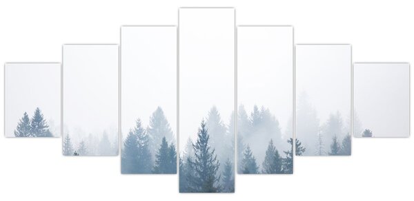 Obraz - Zamlžený les (210x100 cm)