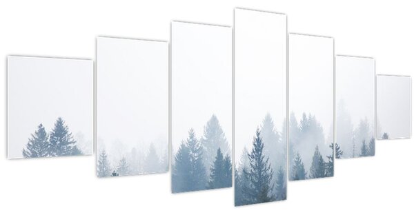 Obraz - Zamlžený les (210x100 cm)