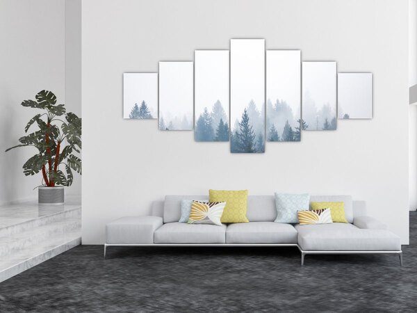Obraz - Zamlžený les (210x100 cm)