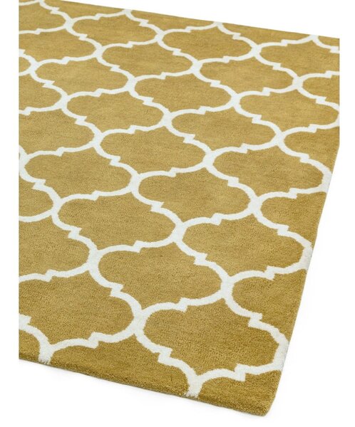 Okrově žlutý ručně tkaný vlněný koberec 120x170 cm Albany – Asiatic Carpets