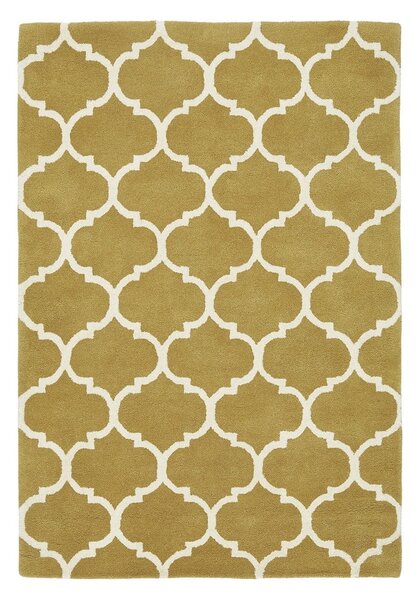 Okrově žlutý ručně tkaný vlněný koberec 120x170 cm Albany – Asiatic Carpets