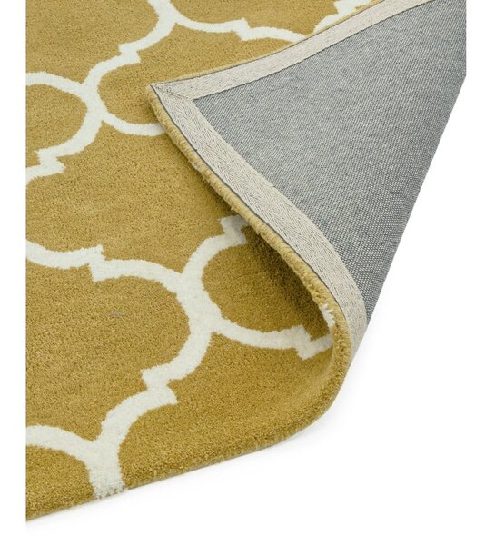 Okrově žlutý ručně tkaný vlněný koberec 120x170 cm Albany – Asiatic Carpets