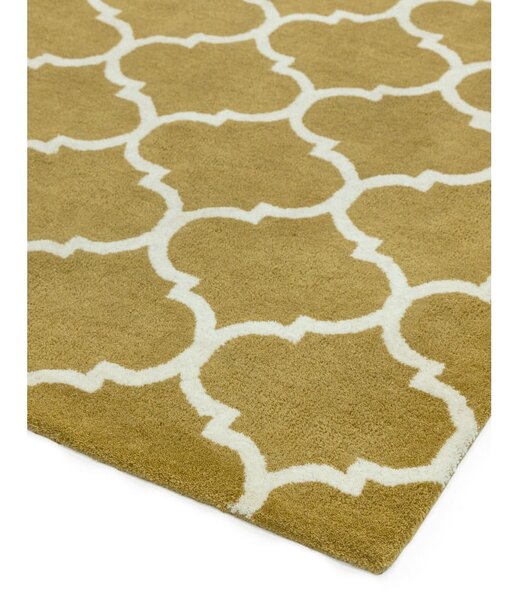 Okrově žlutý ručně tkaný vlněný koberec 120x170 cm Albany – Asiatic Carpets