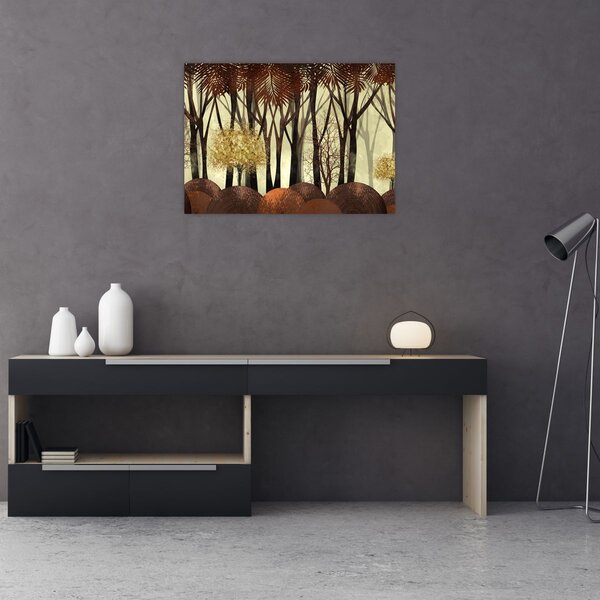 Obraz - Dekorativní les (70x50 cm)