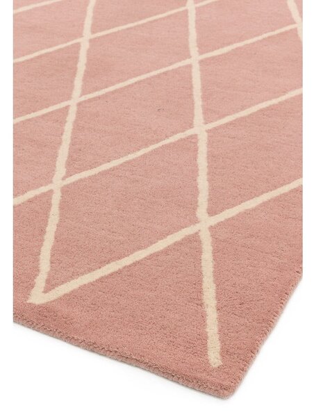 Růžový ručně tkaný vlněný koberec 80x150 cm Albany – Asiatic Carpets
