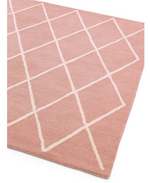 Růžový ručně tkaný vlněný koberec 80x150 cm Albany – Asiatic Carpets