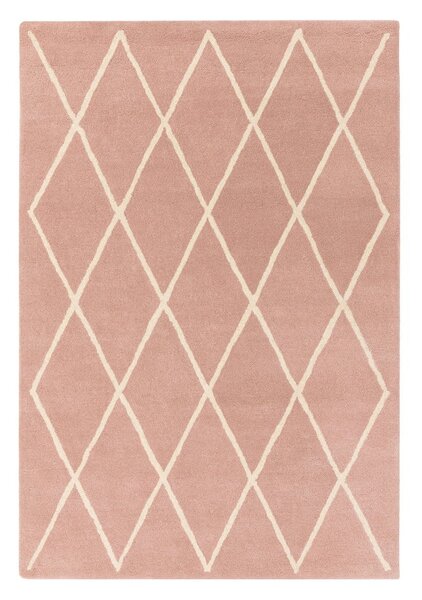 Růžový ručně tkaný vlněný koberec 80x150 cm Albany – Asiatic Carpets