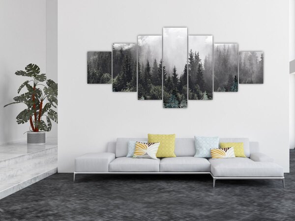 Obraz - Les s ilustrovanými prvky (210x100 cm)