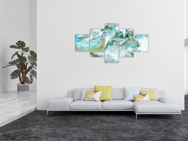 Obraz - Malba abstraktních vzorů (125x70 cm)