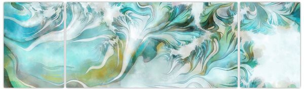Obraz - Malba abstraktních vzorů (170x50 cm)