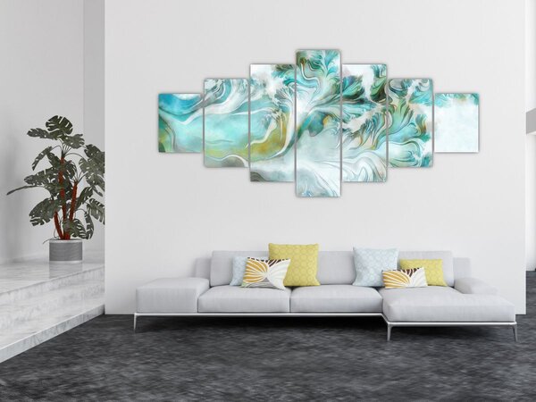 Obraz - Malba abstraktních vzorů (210x100 cm)