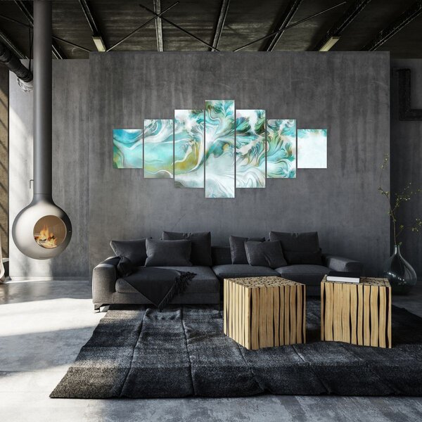 Obraz - Malba abstraktních vzorů (210x100 cm)
