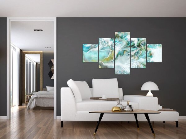 Obraz - Malba abstraktních vzorů (125x70 cm)