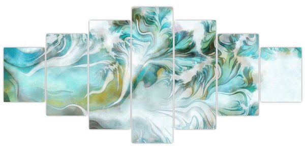 Obraz - Malba abstraktních vzorů (210x100 cm)