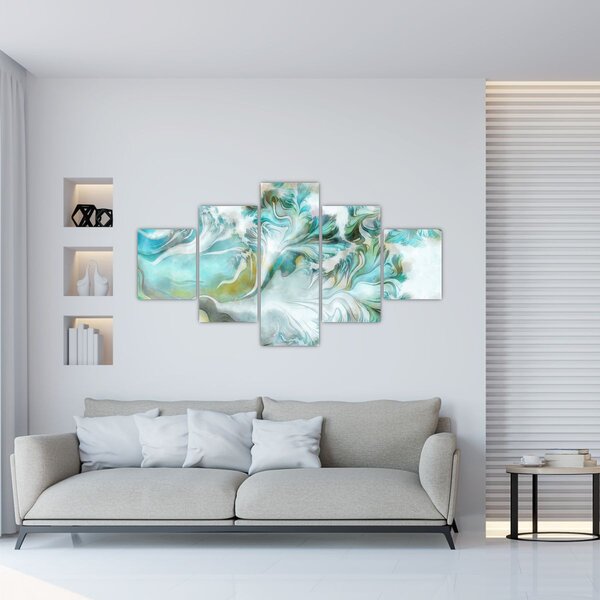 Obraz - Malba abstraktních vzorů (125x70 cm)
