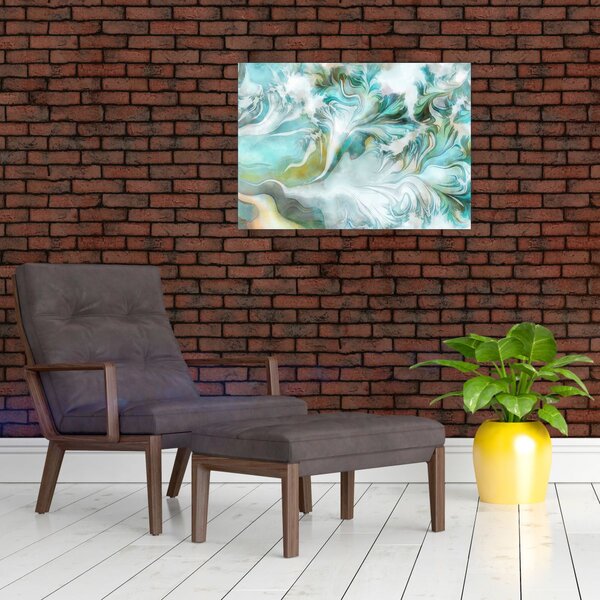 Obraz - Malba abstraktních vzorů (70x50 cm)