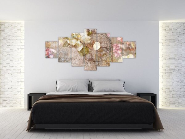 Obraz - Květinový ornament (210x100 cm)