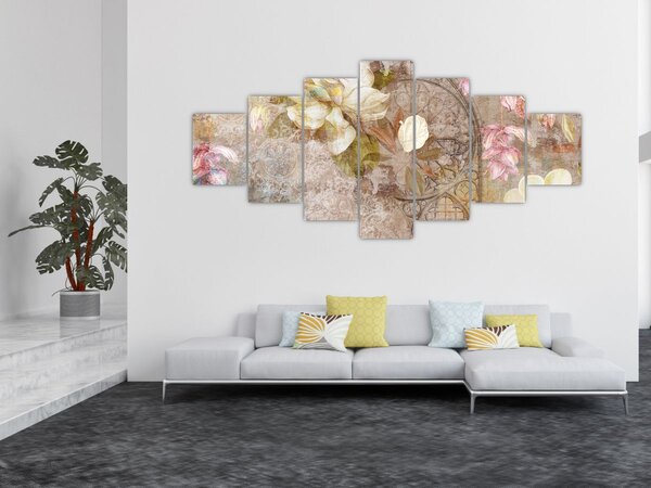 Obraz - Květinový ornament (210x100 cm)