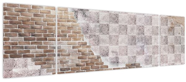 Obraz - Cihlová zeď (170x50 cm)