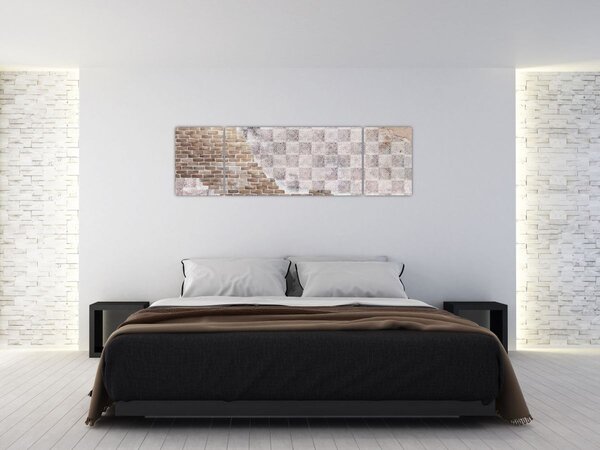 Obraz - Cihlová zeď (170x50 cm)