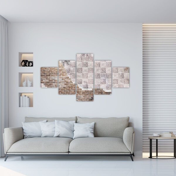 Obraz - Cihlová zeď (125x70 cm)