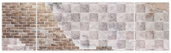 Obraz - Cihlová zeď (170x50 cm)