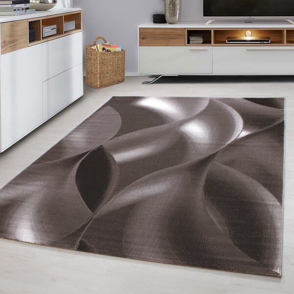 Ayyildiz, Kusový koberec Plus 8008 brown, 80x300, hnědá, chodba / předsíň