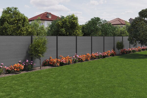 KETER Plotový panel KETER FENCE KIT šedý (3x panel)