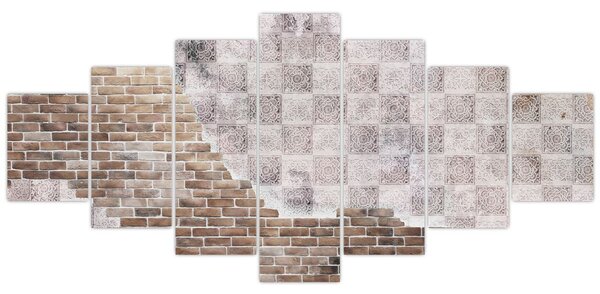 Obraz - Cihlová zeď (210x100 cm)