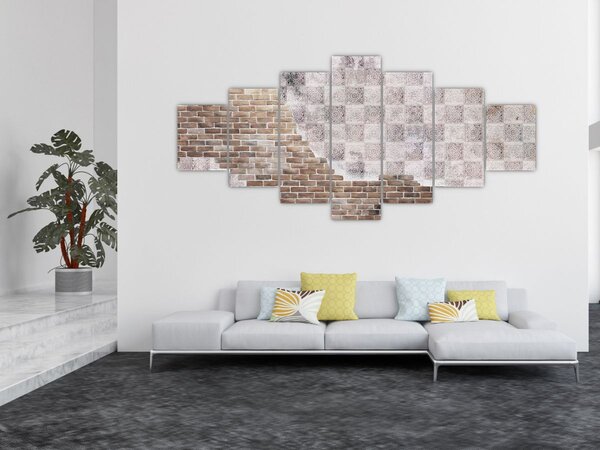 Obraz - Cihlová zeď (210x100 cm)