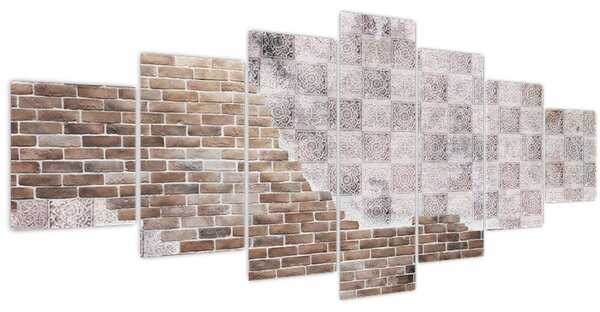 Obraz - Cihlová zeď (210x100 cm)
