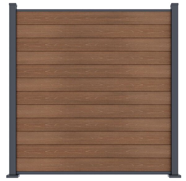 ROJA ELEMENT plotový panel WPC 180x180 cm a koncovky - teak