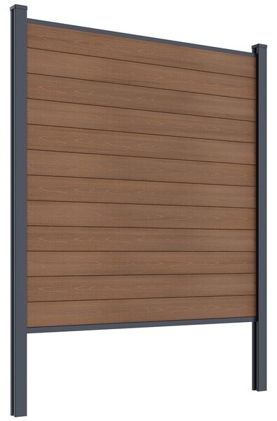 ROJA ELEMENT plotový panel WPC 180x180 cm a koncovky - teak