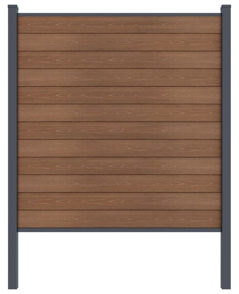 ROJA ELEMENT plotový panel WPC 180x180 cm a koncovky - teak