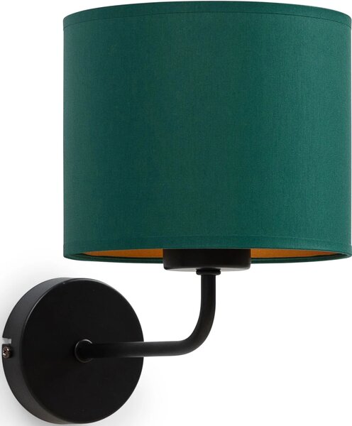 Nástěnná moderní lampa VESPILLO - zelená / zlatá / černá