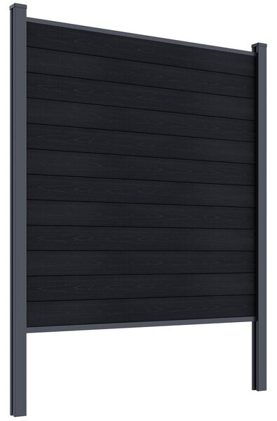 ROJA ELEMENT plotový panel WPC 180x180 cm a koncovky - antracit