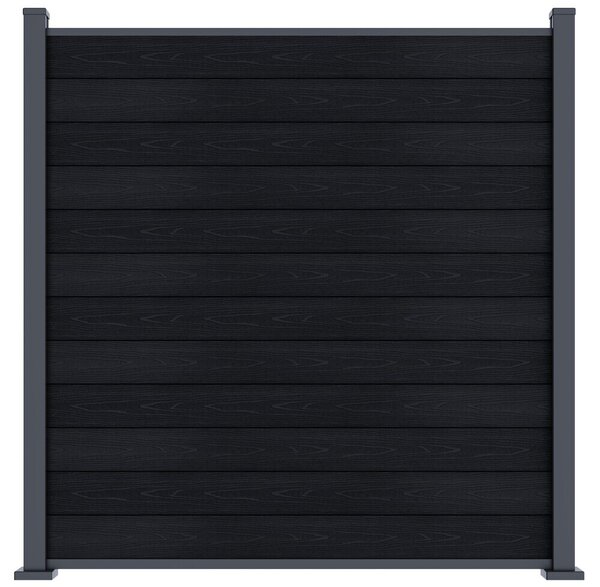 ROJA ELEMENT plotový panel WPC 180x180 cm a koncovky - antracit