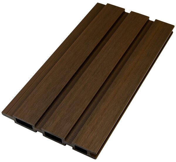 ROJA MODERN plotový panel WPC 180x180 cm HORIZONTÁLNÍ i VERTIKÁLNÍ a koncovky - teak