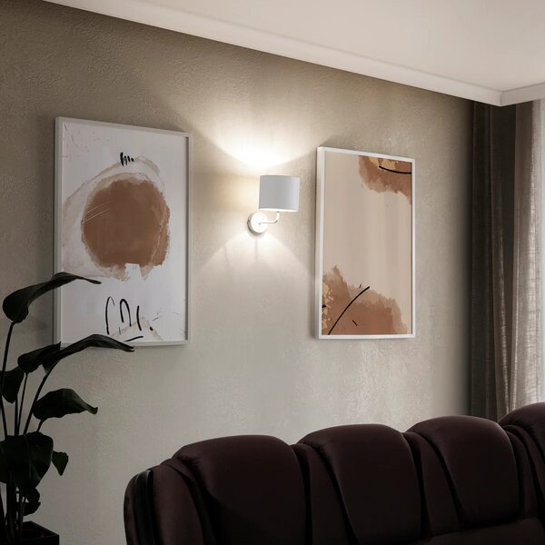 Nástěnná moderní lampa VESPILLO - bílá