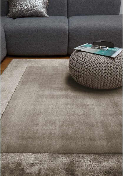 Hnědý ručně tkaný koberec s příměsí vlny 80x150 cm Ascot – Asiatic Carpets
