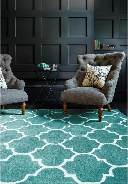 Modrý ručně tkaný vlněný koberec 120x170 cm Albany – Asiatic Carpets