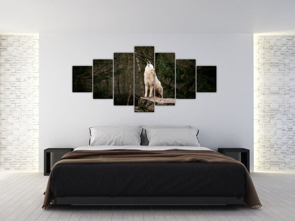 Obraz - Vytí vlka (210x100 cm)