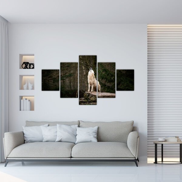 Obraz - Vytí vlka (125x70 cm)