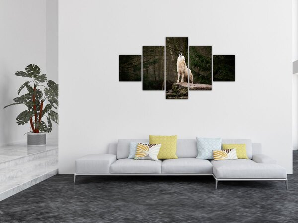 Obraz - Vytí vlka (125x70 cm)